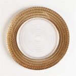 Wholesale glass charger plate PZ-044 product photo